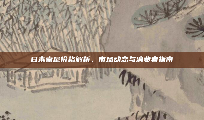 日本索尼价格解析，市场动态与消费者指南