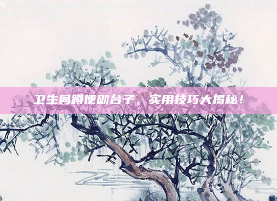 卫生间蹲便砌台子，实用技巧大揭秘！