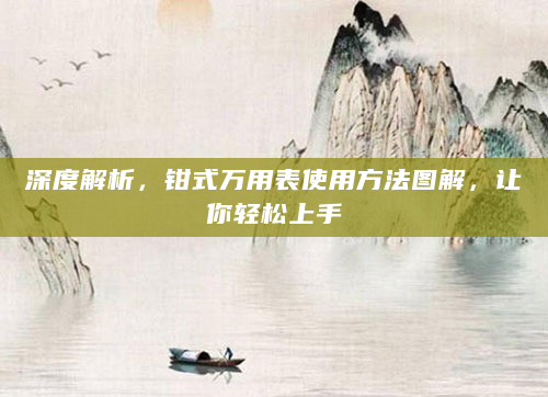 深度解析，钳式万用表使用方法图解，让你轻松上手