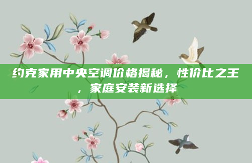 约克家用中央空调价格揭秘，性价比之王，家庭安装新选择
