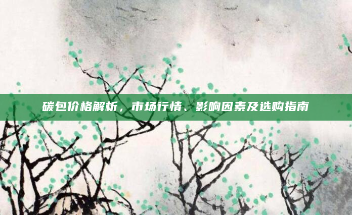 碳包价格解析，市场行情、影响因素及选购指南