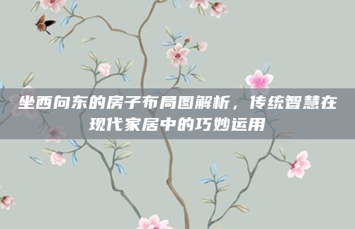 坐西向东的房子布局图解析，传统智慧在现代家居中的巧妙运用