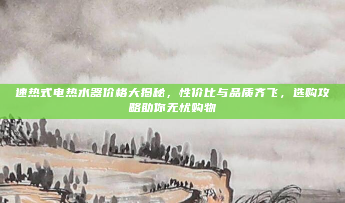 速热式电热水器价格大揭秘，性价比与品质齐飞，选购攻略助你无忧购物