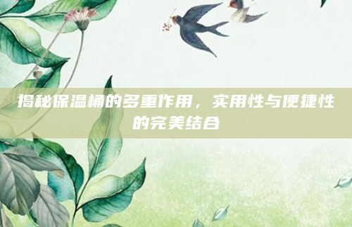 揭秘保温桶的多重作用，实用性与便捷性的完美结合