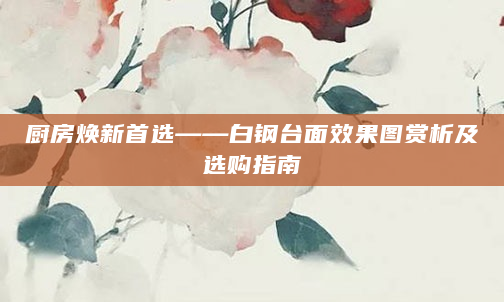 厨房焕新首选——白钢台面效果图赏析及选购指南