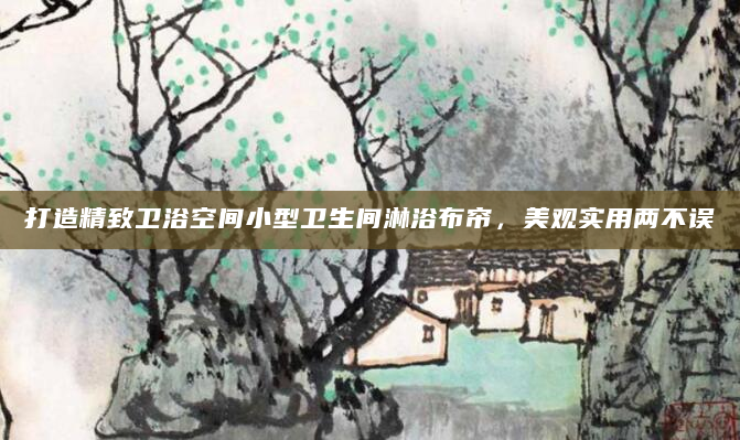 打造精致卫浴空间小型卫生间淋浴布帘，美观实用两不误