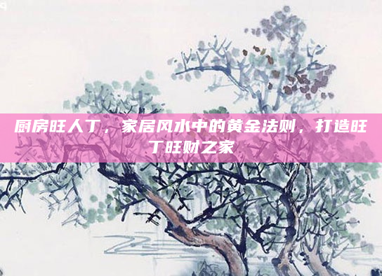厨房旺人丁，家居风水中的黄金法则，打造旺丁旺财之家