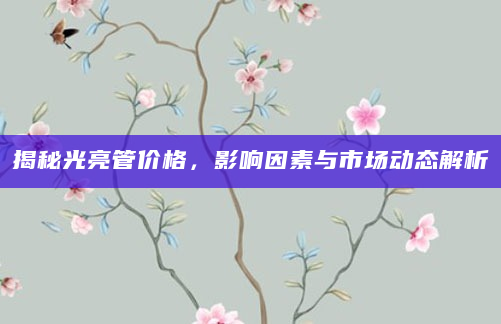 揭秘光亮管价格，影响因素与市场动态解析