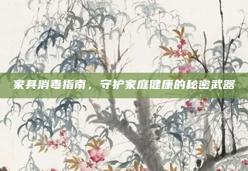 家具消毒指南，守护家庭健康的秘密武器