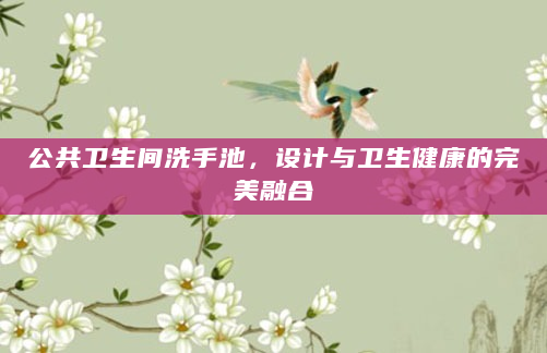 公共卫生间洗手池，设计与卫生健康的完美融合
