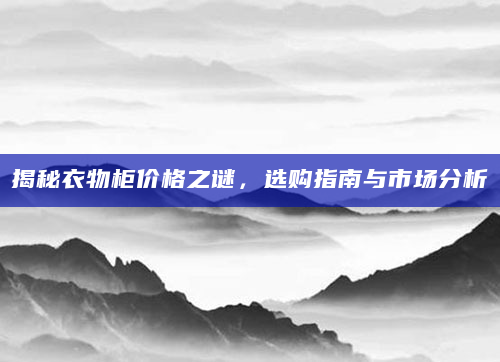 揭秘衣物柜价格之谜，选购指南与市场分析