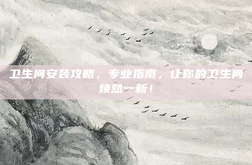 卫生间安装攻略，专业指南，让你的卫生间焕然一新！