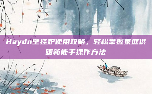Haydn壁挂炉使用攻略，轻松掌握家庭供暖新能手操作方法