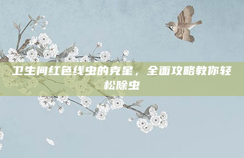 卫生间红色线虫的克星，全面攻略教你轻松除虫