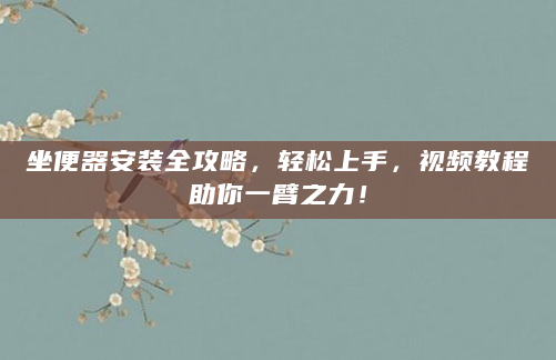 坐便器安装全攻略，轻松上手，视频教程助你一臂之力！