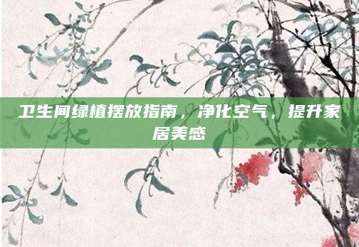 卫生间绿植摆放指南，净化空气，提升家居美感