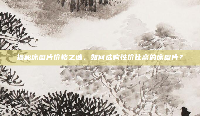 揭秘床图片价格之谜，如何选购性价比高的床图片？