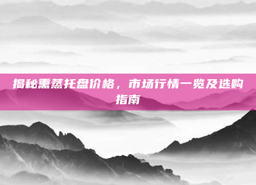 揭秘熏蒸托盘价格，市场行情一览及选购指南