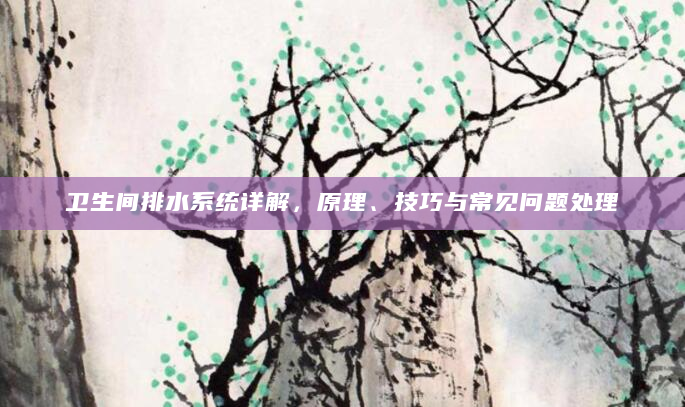 卫生间排水系统详解，原理、技巧与常见问题处理
