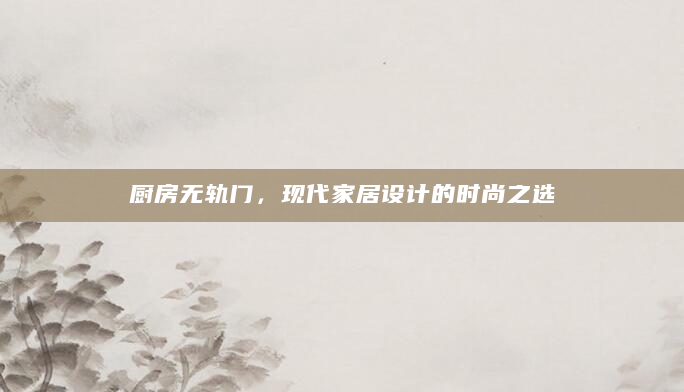 厨房无轨门，现代家居设计的时尚之选