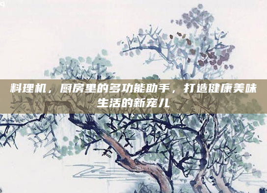 料理机，厨房里的多功能助手，打造健康美味生活的新宠儿