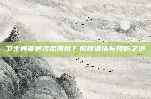 卫生间管道污垢困扰？揭秘清洁与预防之道