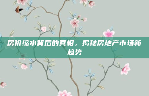 房价缩水背后的真相，揭秘房地产市场新趋势