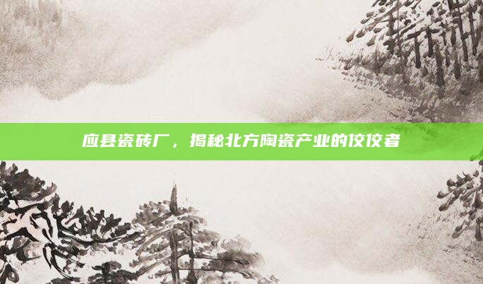 应县瓷砖厂，揭秘北方陶瓷产业的佼佼者