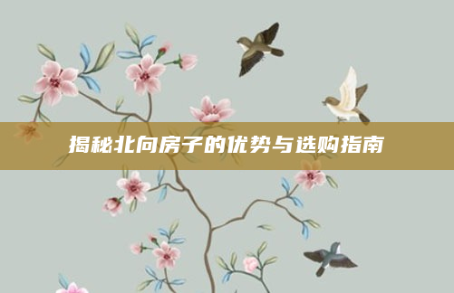 揭秘北向房子的优势与选购指南