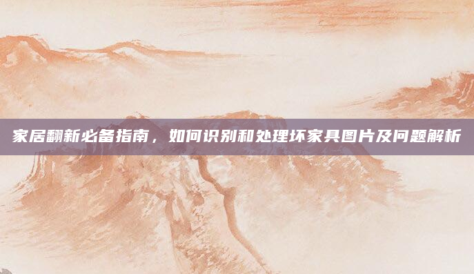 家居翻新必备指南，如何识别和处理坏家具图片及问题解析