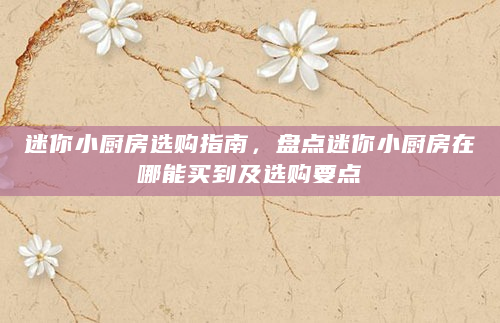 迷你小厨房选购指南，盘点迷你小厨房在哪能买到及选购要点