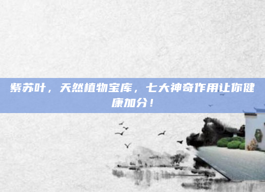 紫苏叶，天然植物宝库，七大神奇作用让你健康加分！