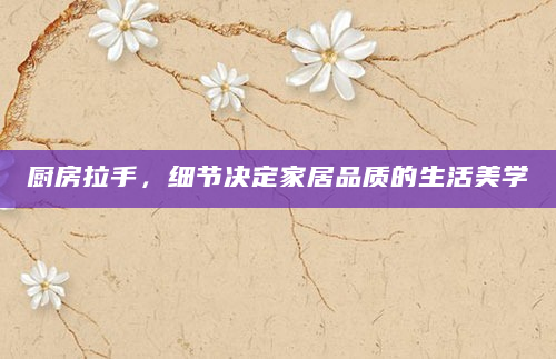 厨房拉手，细节决定家居品质的生活美学