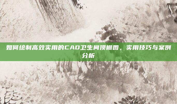 如何绘制高效实用的CAD卫生间顶棚图，实用技巧与案例分析