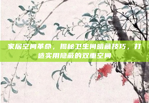 家居空间革命，揭秘卫生间暗藏技巧，打造实用隐蔽的双重空间