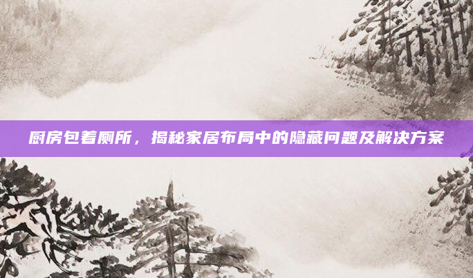 厨房包着厕所，揭秘家居布局中的隐藏问题及解决方案