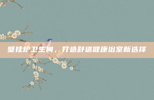 壁挂炉卫生间，打造舒适健康浴室新选择