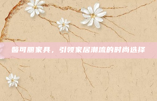 馨可丽家具，引领家居潮流的时尚选择