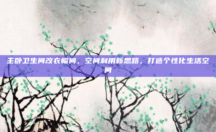 主卧卫生间改衣帽间，空间利用新思路，打造个性化生活空间