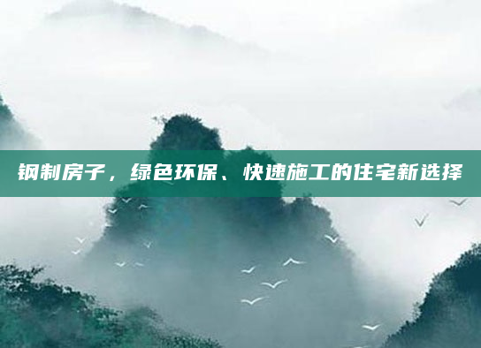 钢制房子，绿色环保、快速施工的住宅新选择
