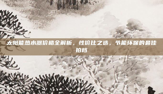 太阳能热水器价格全解析，性价比之选，节能环保的最佳拍档
