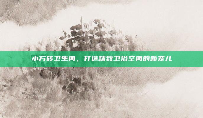 小方砖卫生间，打造精致卫浴空间的新宠儿