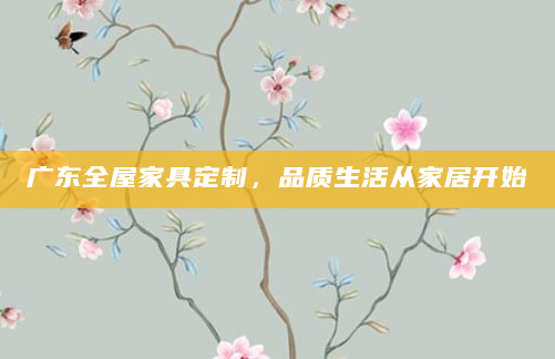广东全屋家具定制，品质生活从家居开始