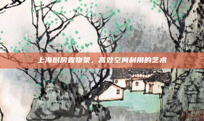 上海厨房置物架，高效空间利用的艺术