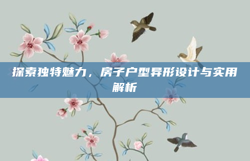 探索独特魅力，房子户型异形设计与实用解析