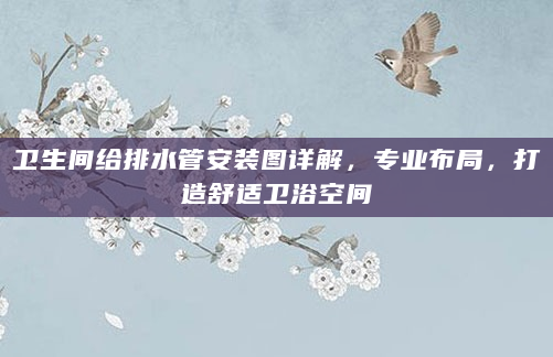 卫生间给排水管安装图详解，专业布局，打造舒适卫浴空间