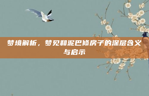 梦境解析，梦见和泥巴修房子的深层含义与启示