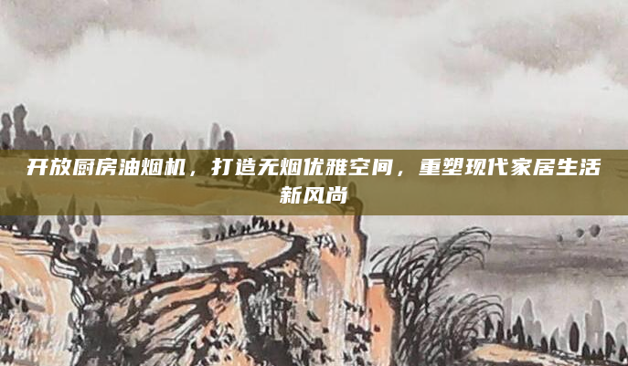 开放厨房油烟机，打造无烟优雅空间，重塑现代家居生活新风尚