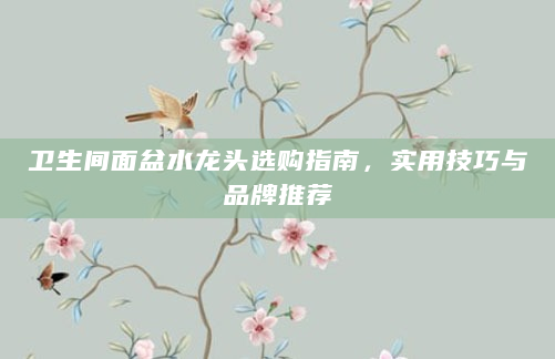 卫生间面盆水龙头选购指南，实用技巧与品牌推荐