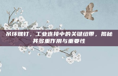 吊环螺钉，工业连接中的关键纽带，揭秘其多重作用与重要性